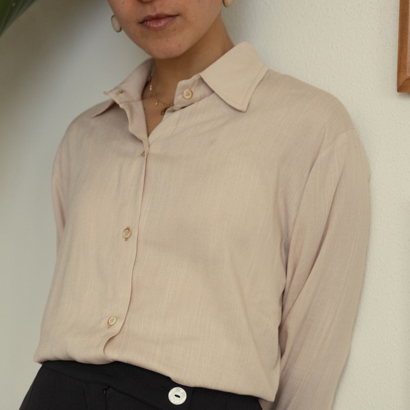 Beige Linen Shirt