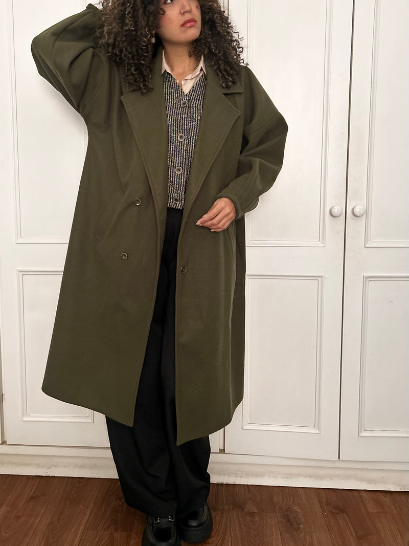 Wool Puffed Trench Coat (10% OFF on Pre-Orders)